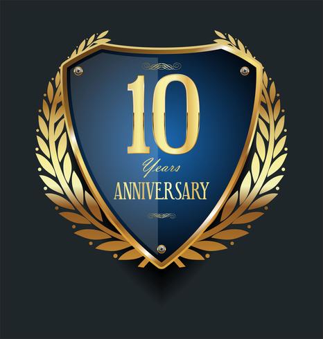 anniversary background vector