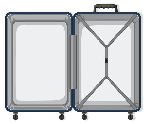 An empty travel luggage vector