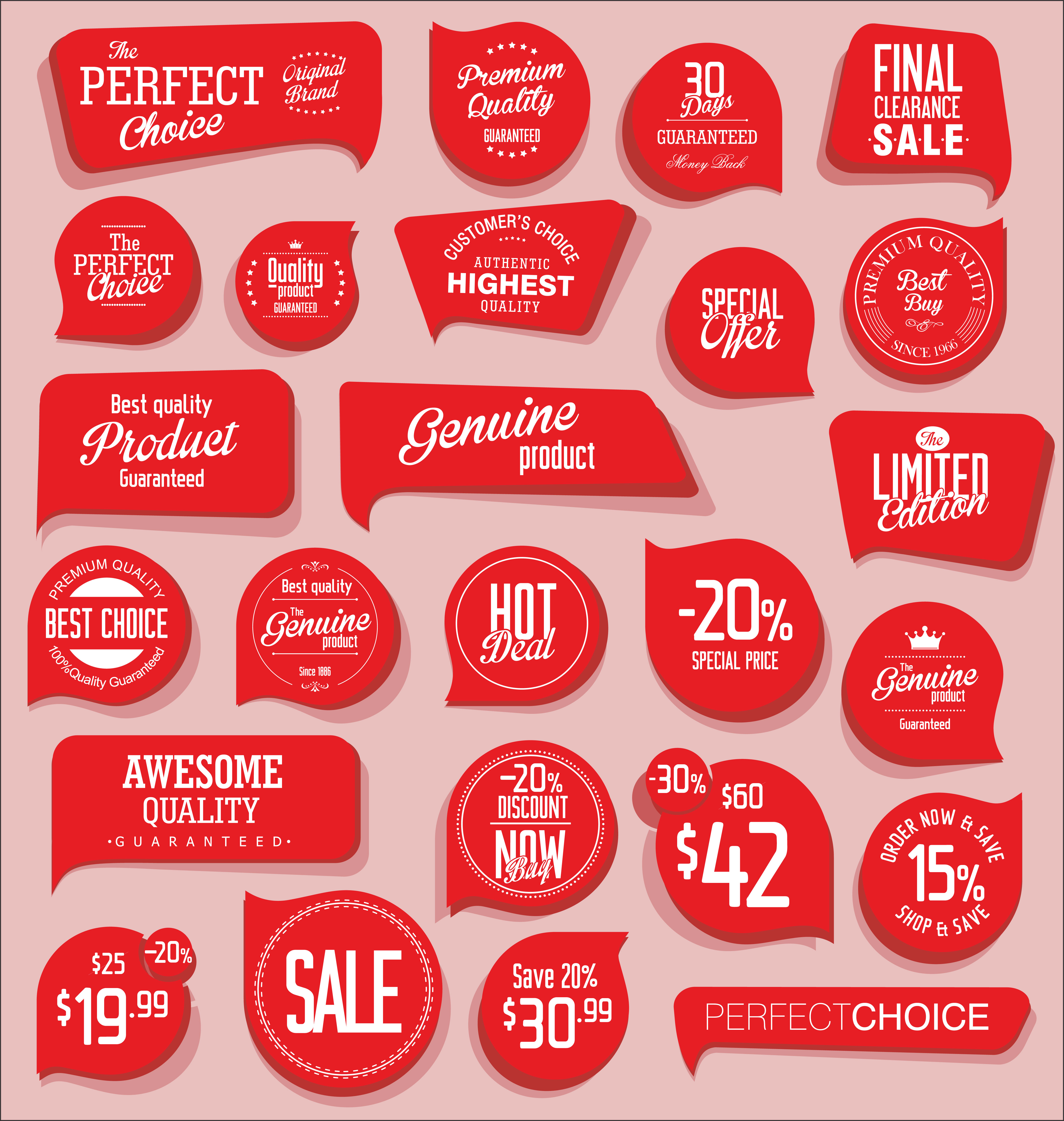 Modern badges stickers and labels collection 475197 Vector Art at Vecteezy