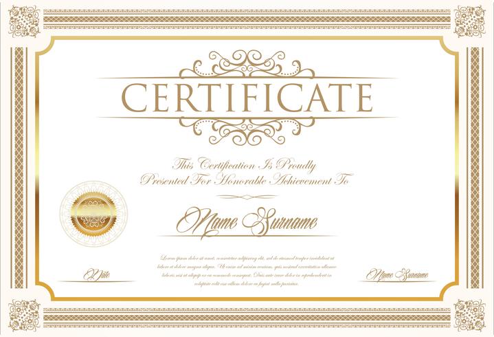 Certificate vector