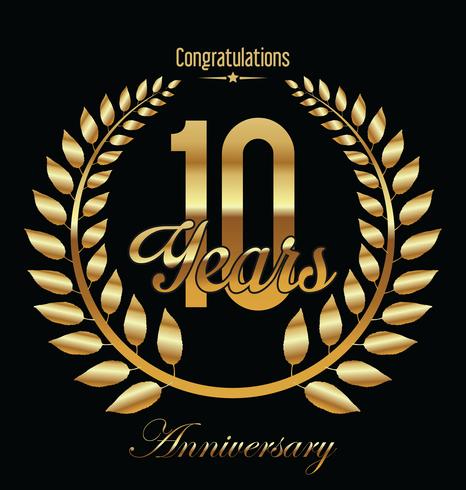 anniversary background vector