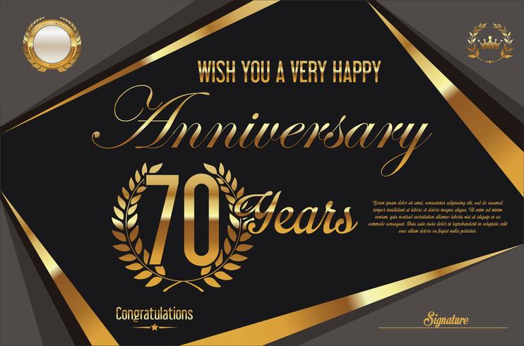 anniversary background vector