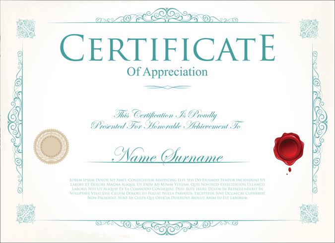 Certificate vector