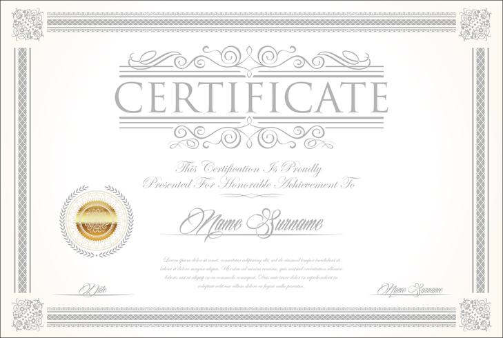 Certificado vector