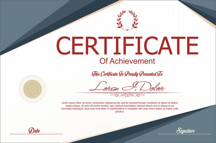 Certificado vector