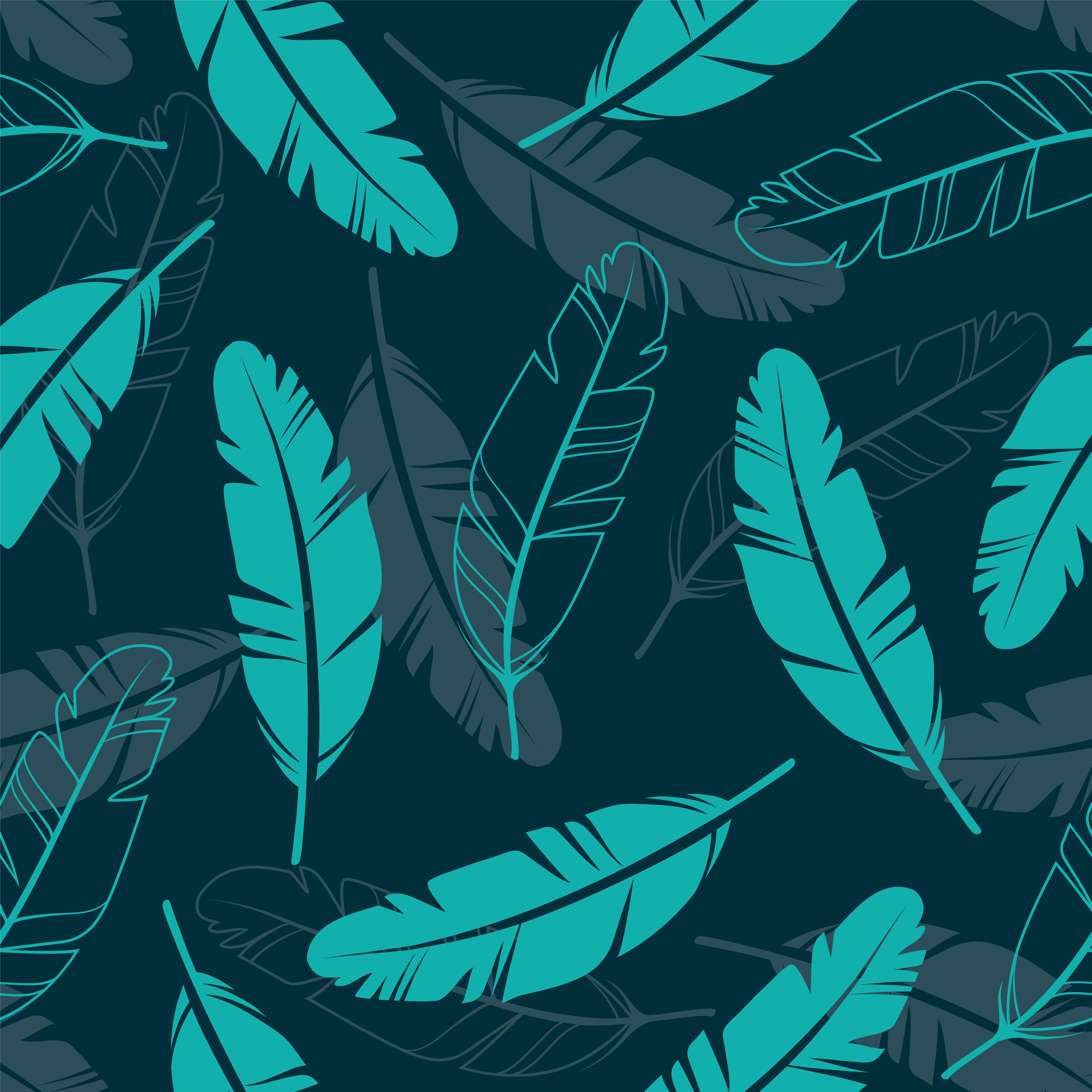 Feathers Seamless Pattern 475361 Vector Art at Vecteezy