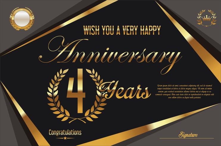 anniversary background vector