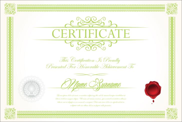 Certificado vector