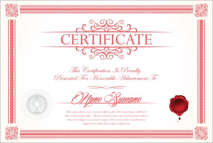 Certificado vector