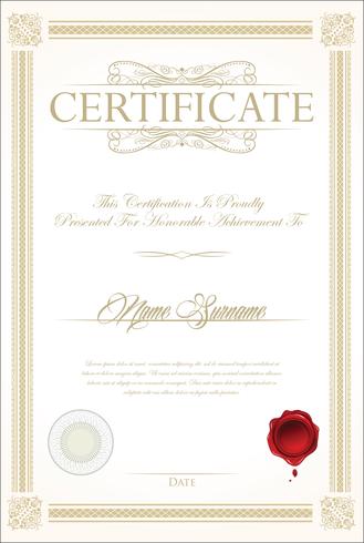 Certificado vector