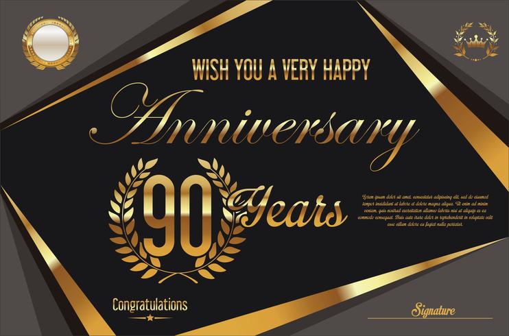 anniversary background vector