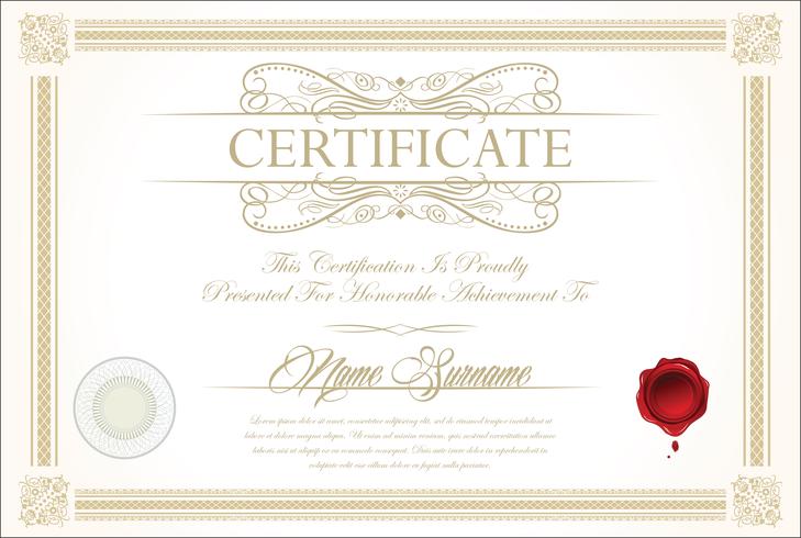 Certificado vector