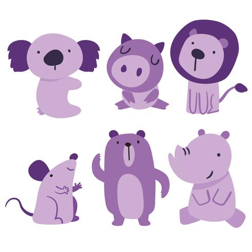 animals character vector design