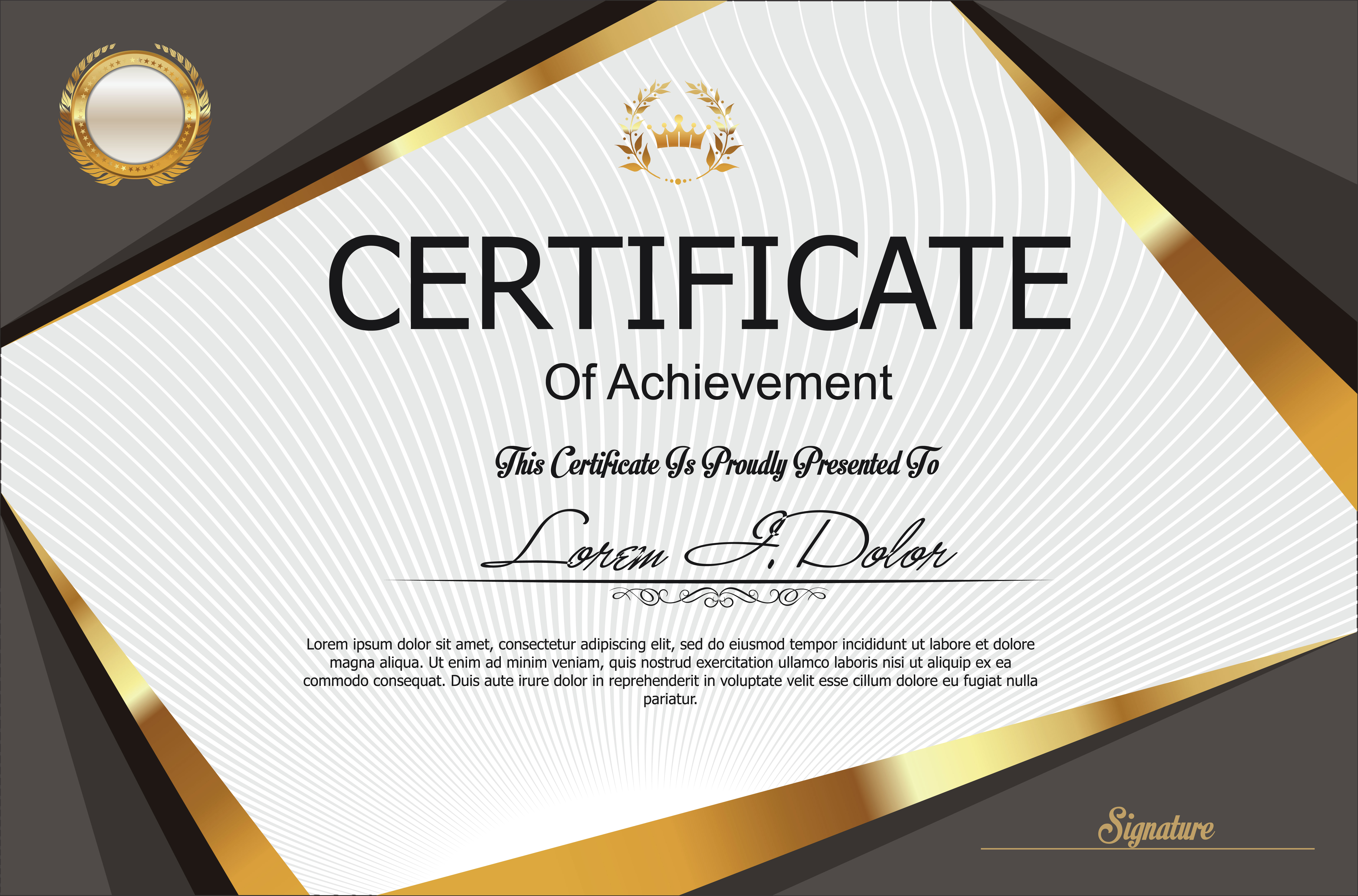 Certificate 475506 Vector Art at Vecteezy