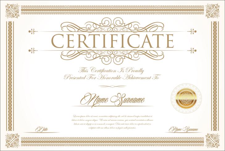 Certificate vector