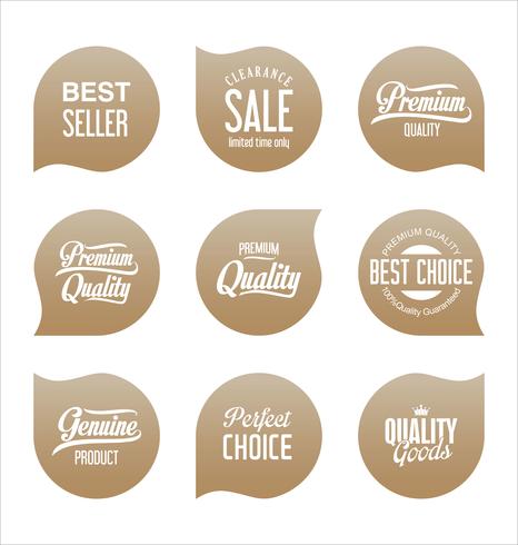 Modern badges stickers and labels collection vector