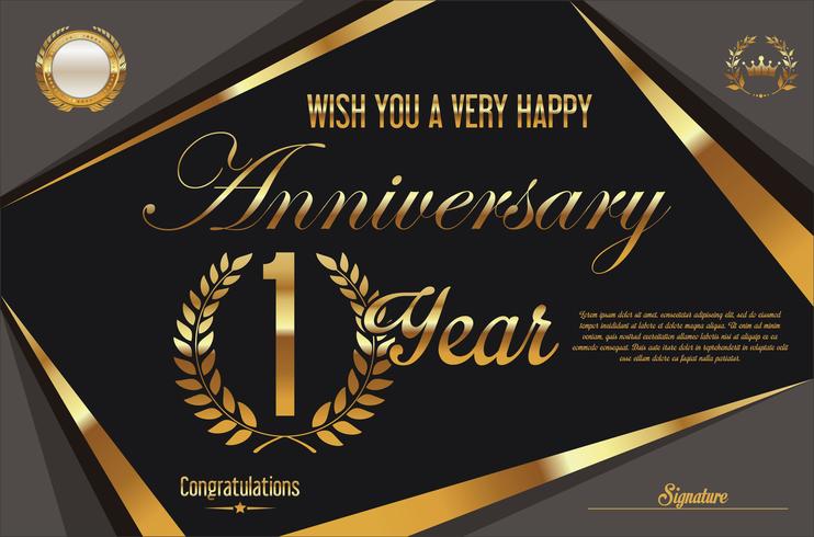 anniversary background vector