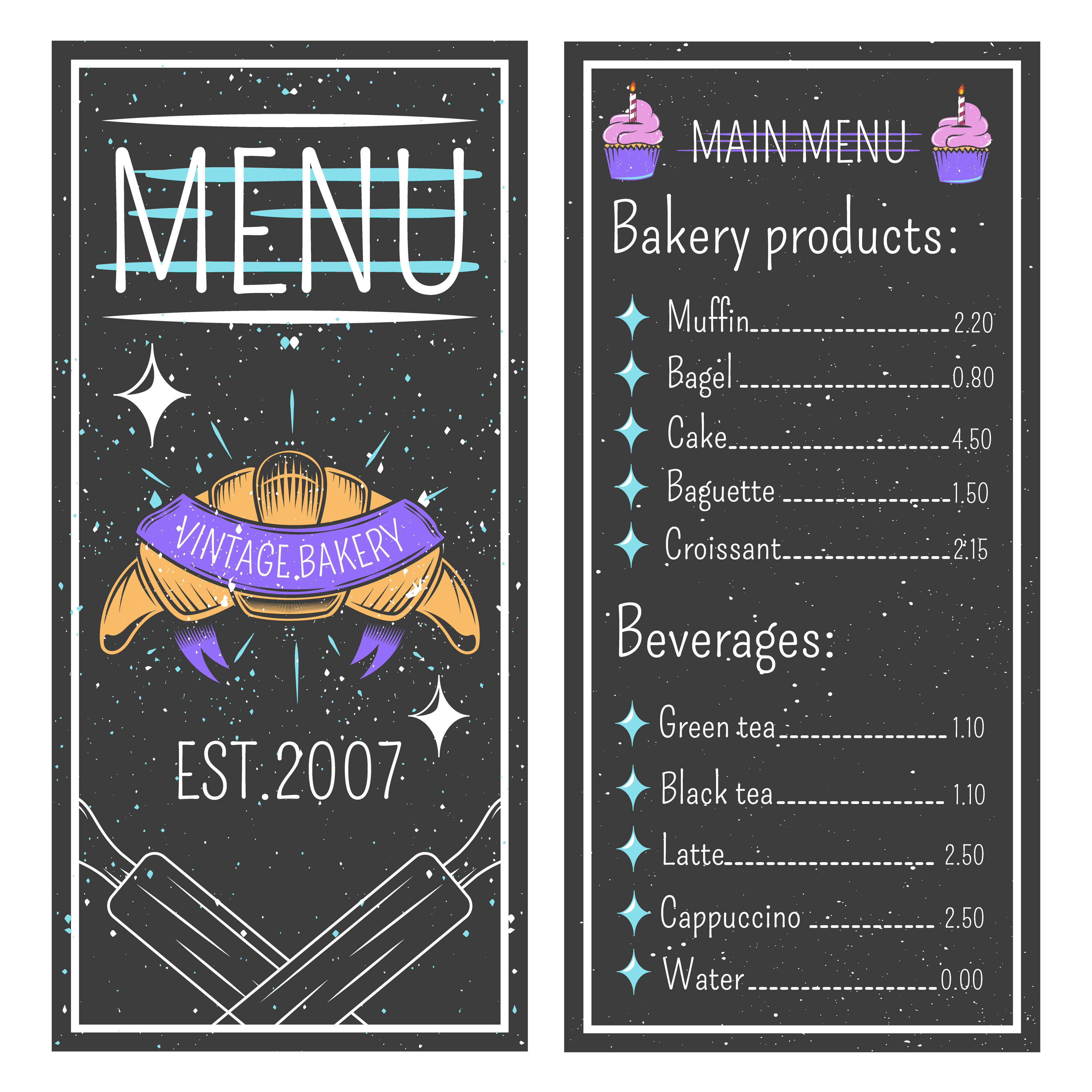 Free Bakery Menu Templates Download