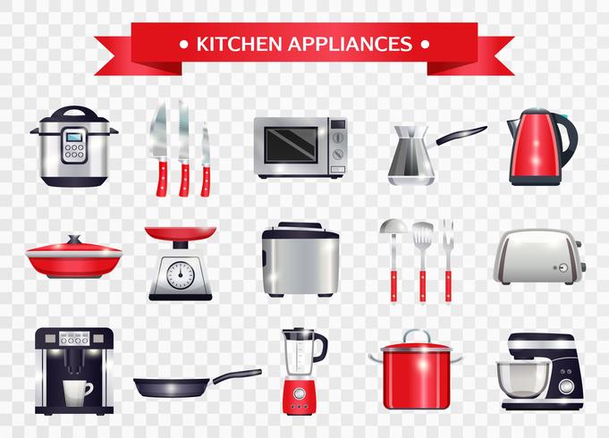 Kitchen Appliances Set vector