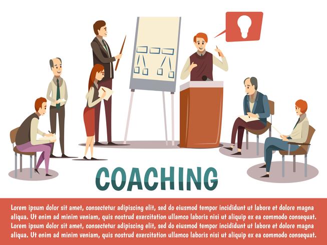 Business Coaching Background vector
