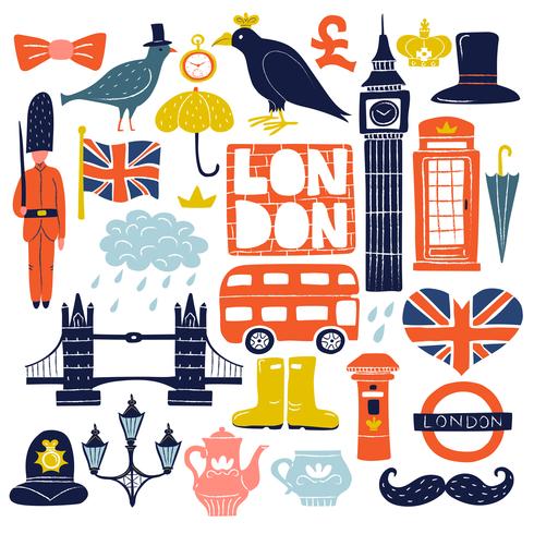 London Landmarks Set vector