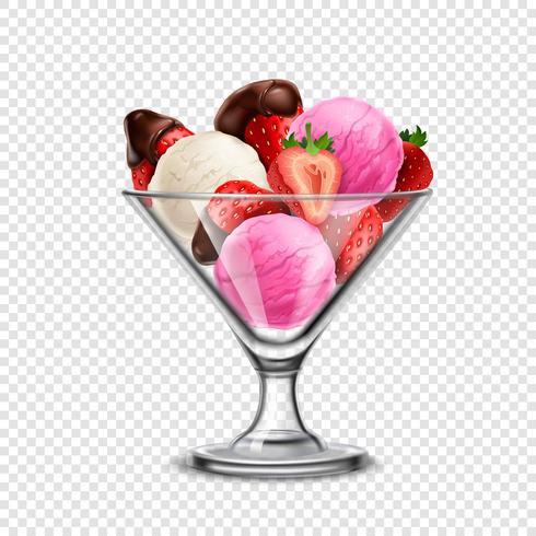 Ice Cream Composition vector