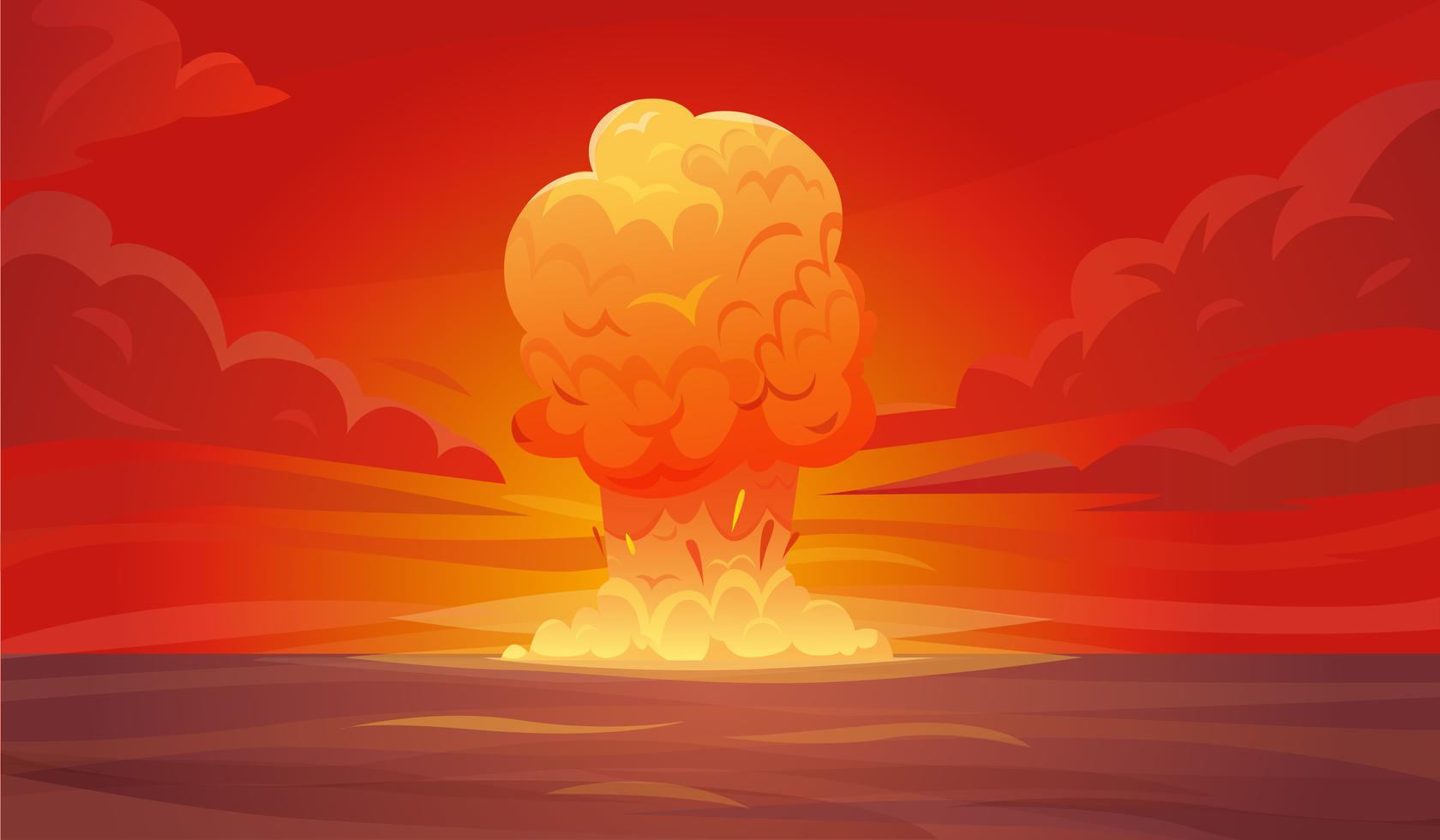 Nuclear Explosion Composition 476161 Vector Art at Vecteezy