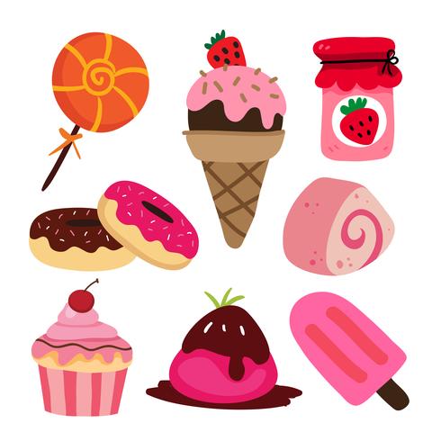 dessert vector collection design