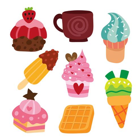 dessert vector collection design