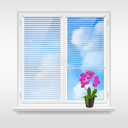 Home Window Design Concept vector