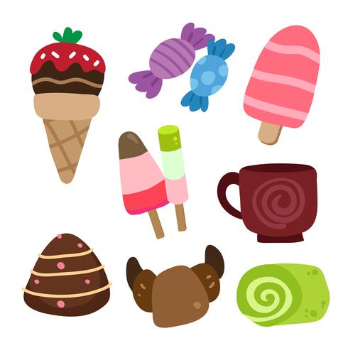 dessert vector collection design