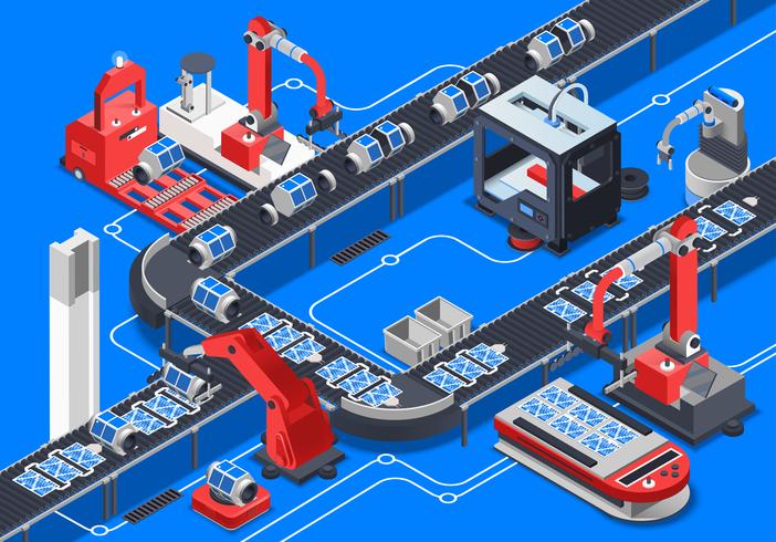 Astronautics Equipment Isometric Illustration  vector