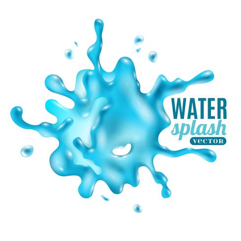 Abstract Water Blue Splash vector