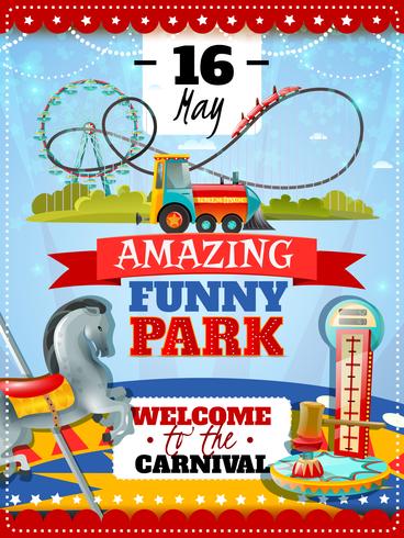 Amusement Park Poster vector