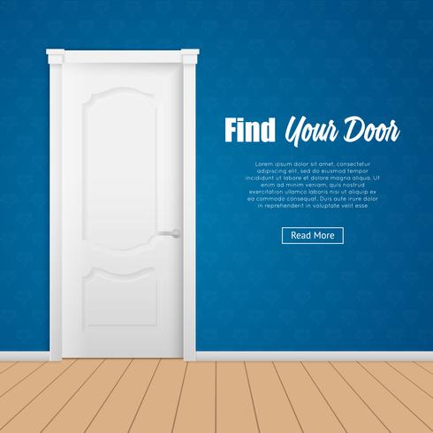 House Door Page vector