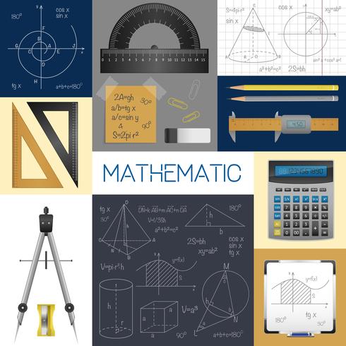 Concepto de ciencia matemática vector