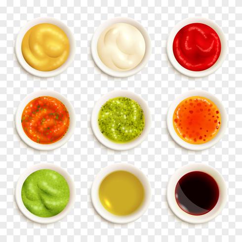 Set Of Sauce Icons vector