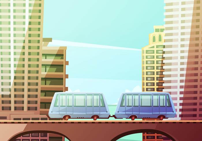 Miami Suspended Monorail vector