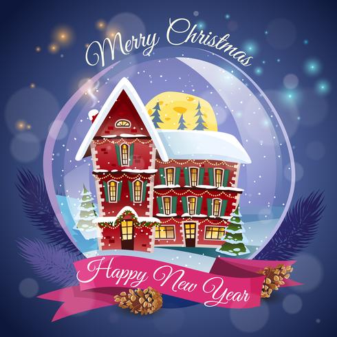 Christmas Greeting Card vector