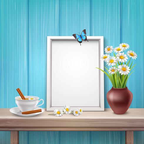 Light Frame Mockup vector