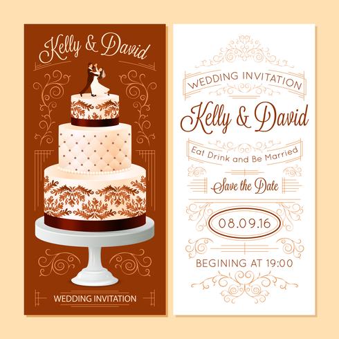 Wedding Invitation Banners Set  vector
