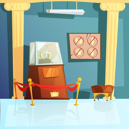 Museum Exhibit Illustration vector