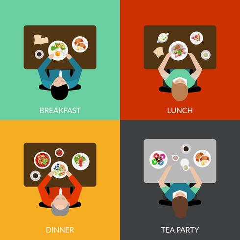 Meal Time Set vector