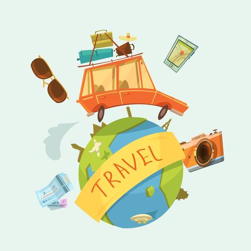 Travel Around The World Concept  vector