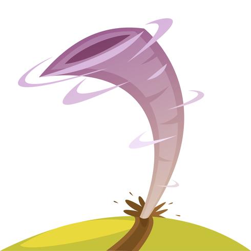 Tornado Cartoon Illustration vector