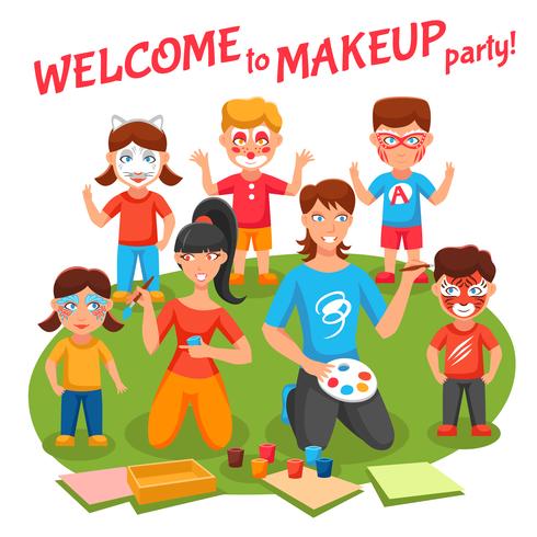 Makeup Party Illustration  vector