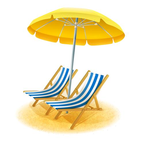 Beach Resort Illustration  vector