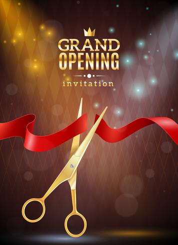 Grand Opening Background Illustration  vector