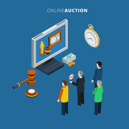 Online Auction Isometric vector