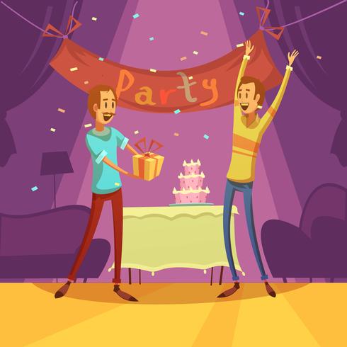 Friends And Party Illustration  vector